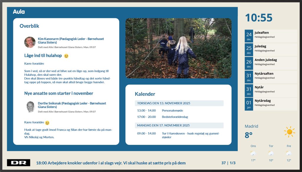 aula-infoskaerm-og-infotavle-overblik-kalender Aula infotavle på infoskærme med Screenpublisher - How-to